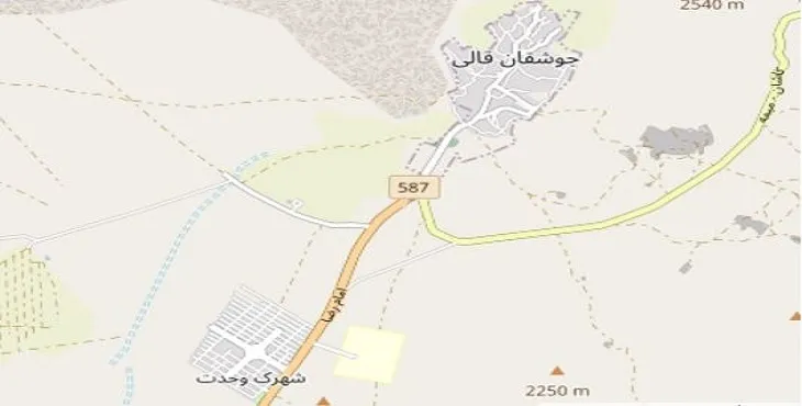 دانلود نقشه شهر جوشقان + pdf با کیفیت بالا