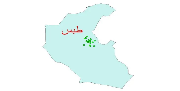 دانلود نقشه شیپ فایل کیفیت آب چاه های شهرستان طبس