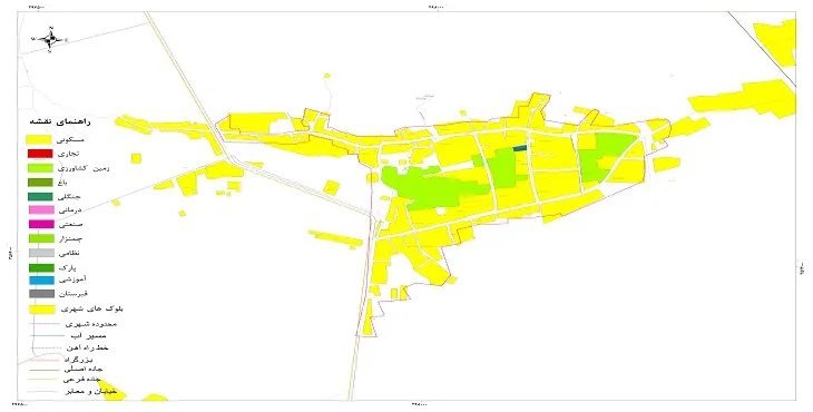 نقشه شیپ فایل (GIS) شهر سماله 1404 + عکس با کیفیت