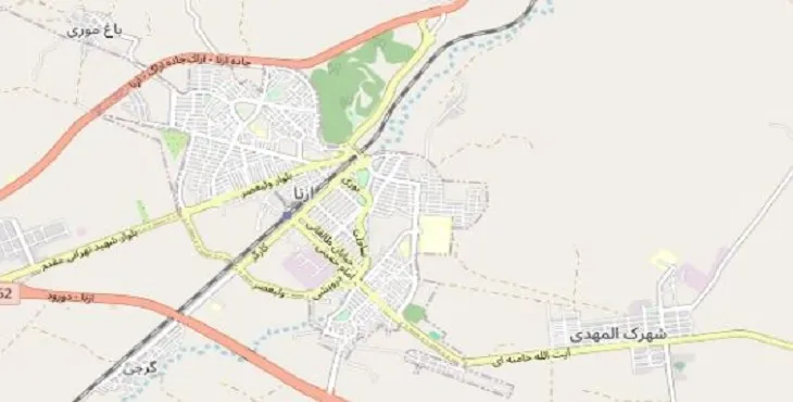 دانلود نقشه شهر ازنا + pdf با کیفیت بالا