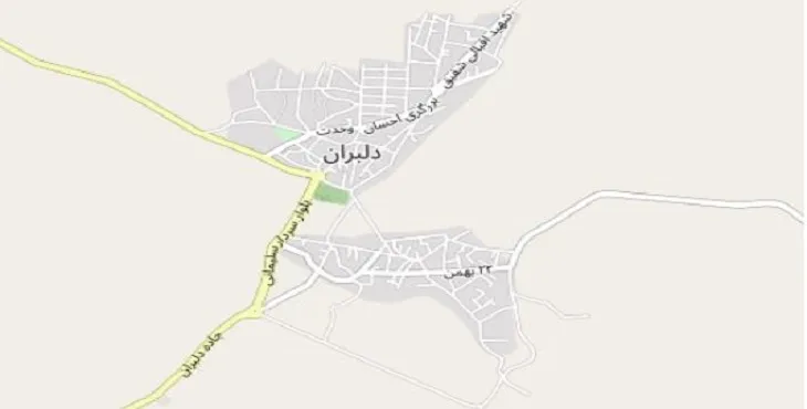 دانلود نقشه شهر دلبران + pdf با کیفیت بالا