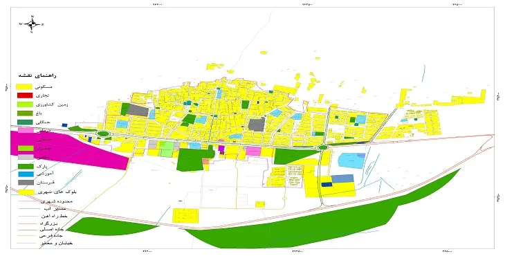 نقشه شیپ فایل (GIS) شهر اشتهارد 1404 + عکس با کیفیت