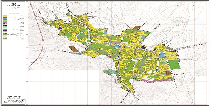 دانلود نقشه کاربری اراضی شهر بزنجان | وضع موجود+پیشنهادی