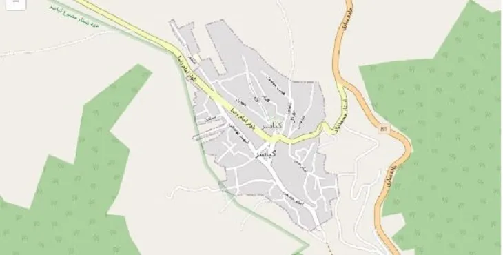 دانلود نقشه شهر کیاسر + pdf با کیفیت بالا