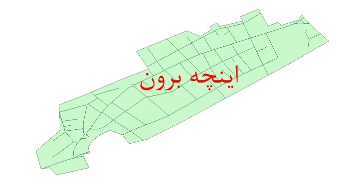 دانلود نقشه شیپ فایل شبکه معابر شهر اینچه برون