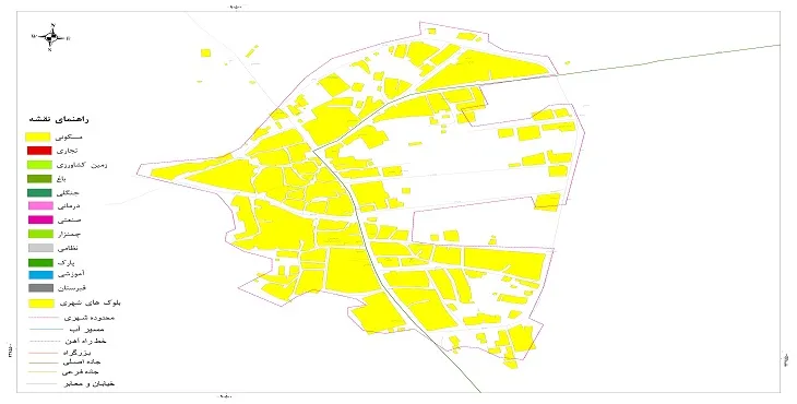 نقشه شیپ فایل (GIS) شهر آواجیق 1404 + عکس با کیفیت
