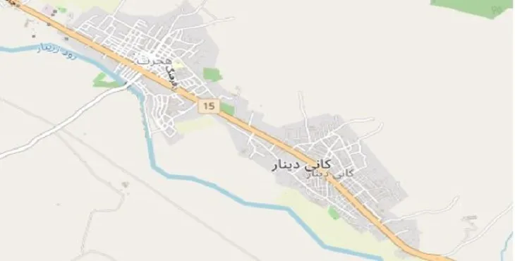 دانلود نقشه شهر کانی دینار + pdf با کیفیت بالا