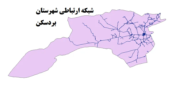 جدیدترین نقشه شیپ فایل راه های شهرستان بردسکن + PDF