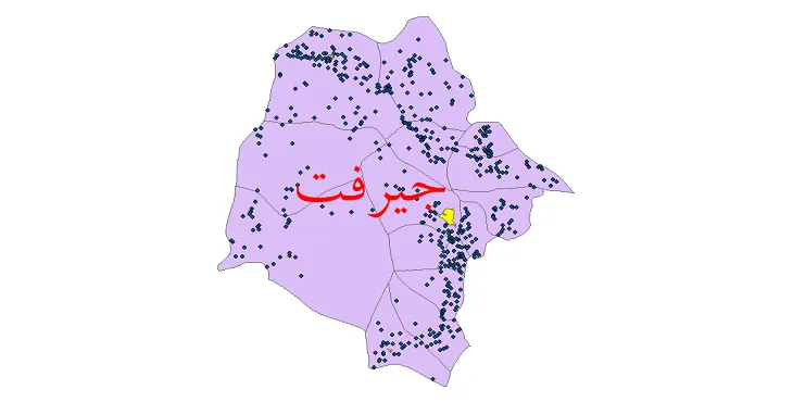 دانلود نقشه شیپ فایل (GIS) تقسیمات سیاسی شهرستان جیرفت سال 1400