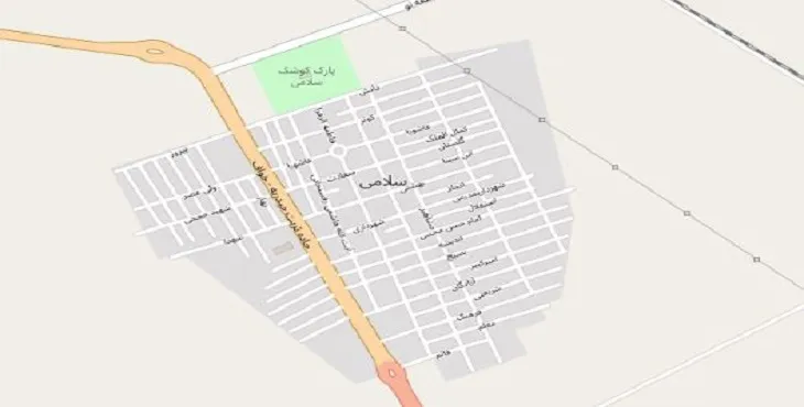 دانلود نقشه شهر سلامی + pdf با کیفیت بالا