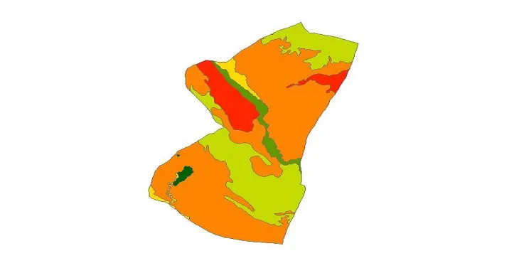 بروزترین نقشه شیپ فایل کاربری اراضی شهرستان آغاجاری + PDF