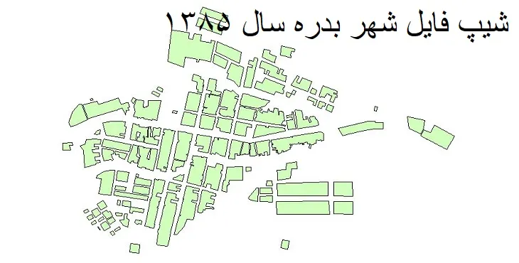 دانلود شیپ فایل بلوک آماری شهر بدره