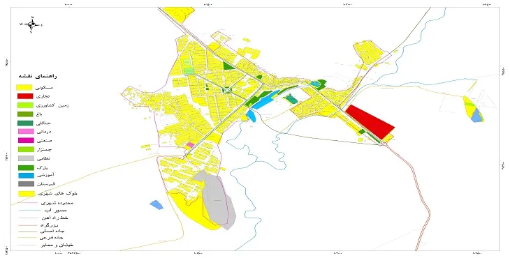 نقشه شیپ فایل (GIS) شهر روانسر 1404 + عکس با کیفیت