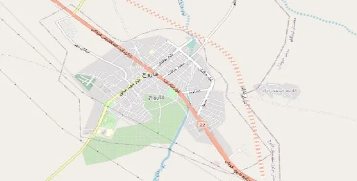 دانلود نقشه شهر فاروج + pdf با کیفیت بالا