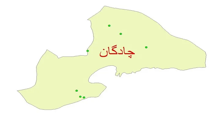 دانلود نقشه شیپ فایل کیفیت آب چاه های شهرستان چادگان