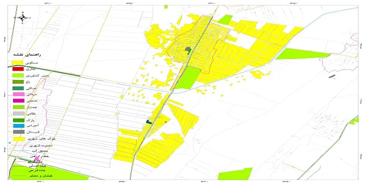 جدیدترین نقشه شهر زازران | قابل چاپ + کیفیت بالا