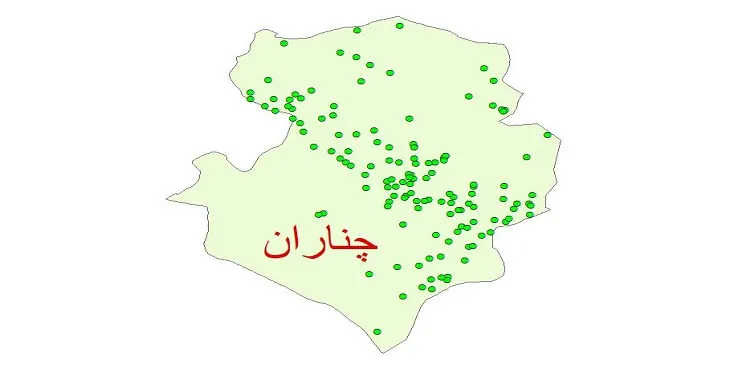 دانلود نقشه شیپ فایل کیفیت آب چاه های شهرستان چناران