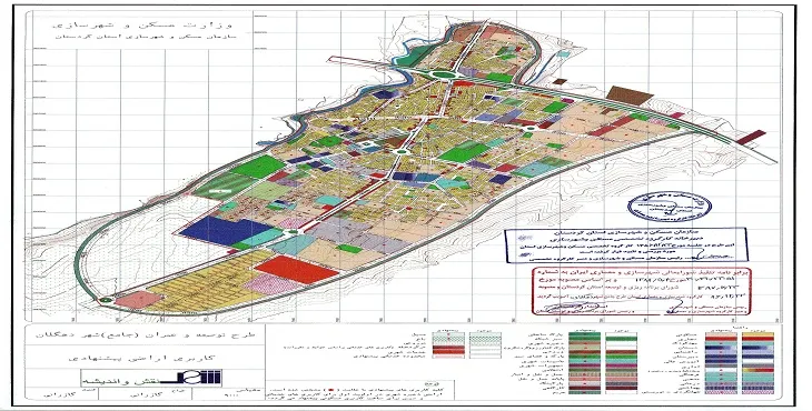دانلود آلبوم نقشه های طرح جامع شهر دهگلان