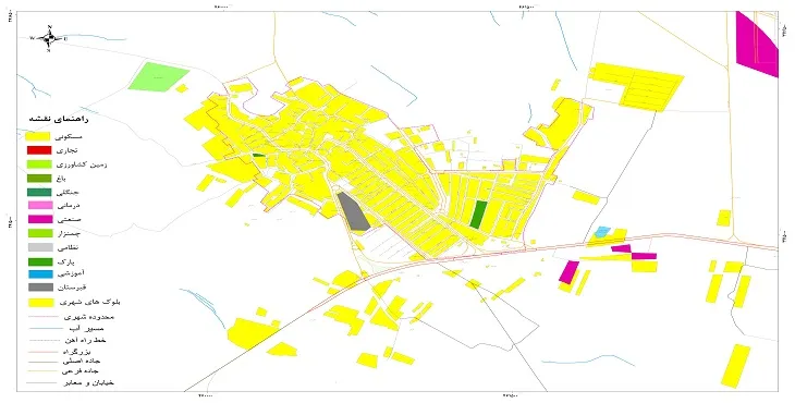 نقشه شیپ فایل (GIS) شهر زاویه 1405 + عکس با کیفیت