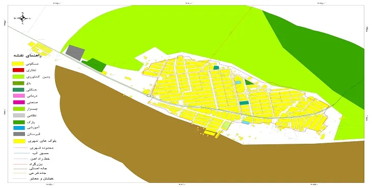 نقشه شیپ فایل (GIS) شهر کارزین 1404 + عکس با کیفیت