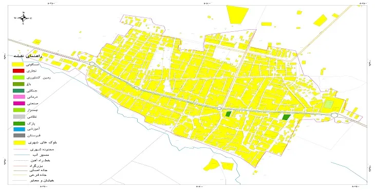 نقشه شیپ فایل (GIS) شهر بلداجی 1404 + عکس با کیفیت
