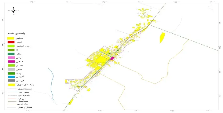 نقشه شیپ فایل (GIS) شهر فاریاب 1404 + عکس با کیفیت