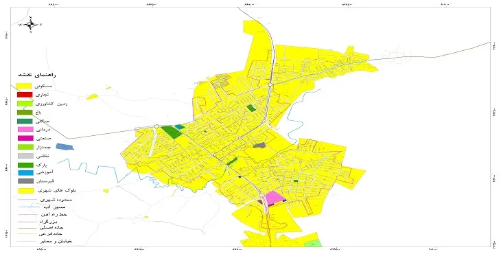 نقشه شیپ فایل (GIS) شهر کلاله 1404 + عکس با کیفیت
