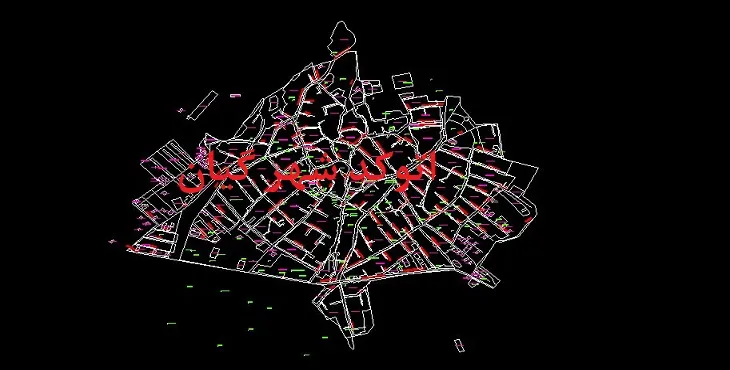 دانلود نقشه اتوکد شهر گیان
