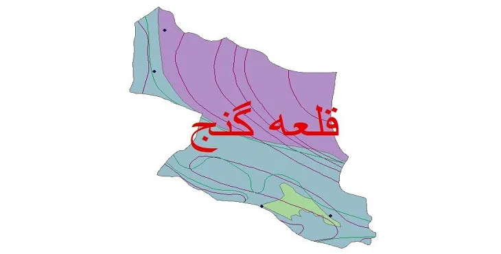 نقشه شیپ‌ فایل اقلیم‌شناسی شهرستان قلعه گنج + 7 لایه اقلیمی