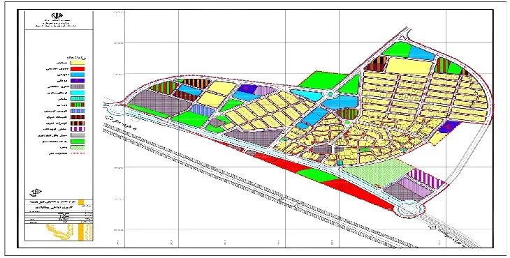 دانلود نقشه کاربری اراضی شهر زرینه | وضع موجود+پیشنهادی