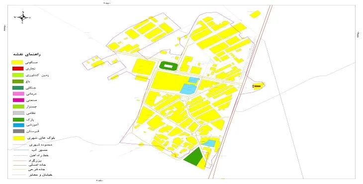 نقشه شیپ فایل (GIS) شهر چالانچولان 1405 + عکس با کیفیت