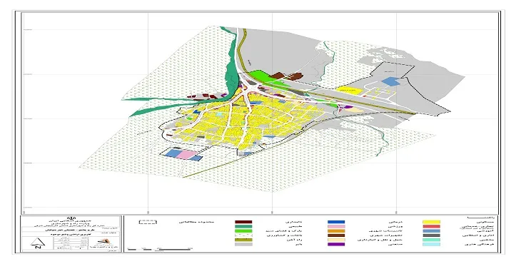 دانلود نقشه کاربری اراضی شهر صوفیان | وضع موجود+پیشنهادی