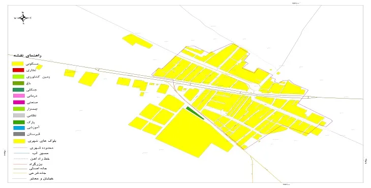 نقشه شیپ فایل (GIS) شهر همت آباد 1404 + عکس با کیفیت