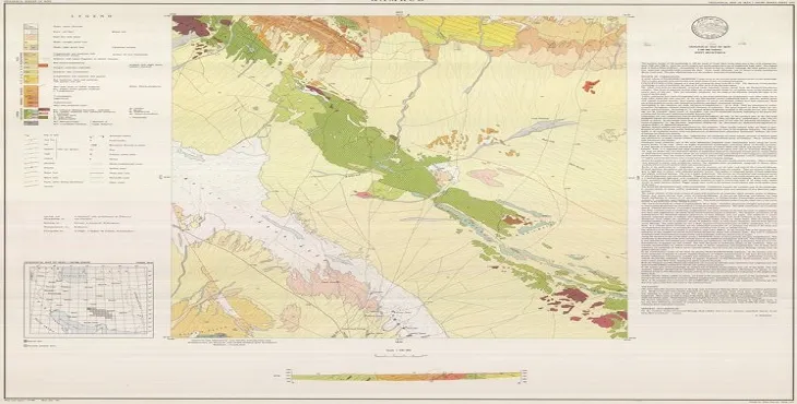 نقشه زمین‌ شناسی محدوده شهری کامرود + تصویر با کیفیت بالا