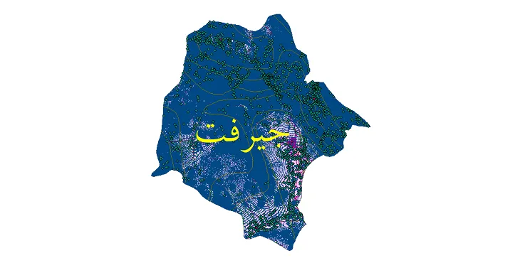 دانلود نقشه های شیپ فایل شهرستان جیرفت + کاملترین لایه GIS
