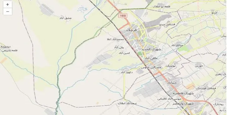 دانلود نقشه شهرستان قرچک + pdf با کیفیت بالا