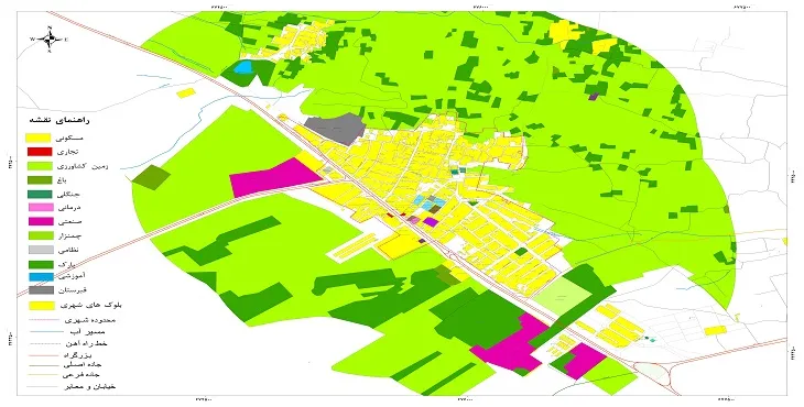 نقشه شیپ فایل (GIS) شهر سورمق 1404 + عکس با کیفیت