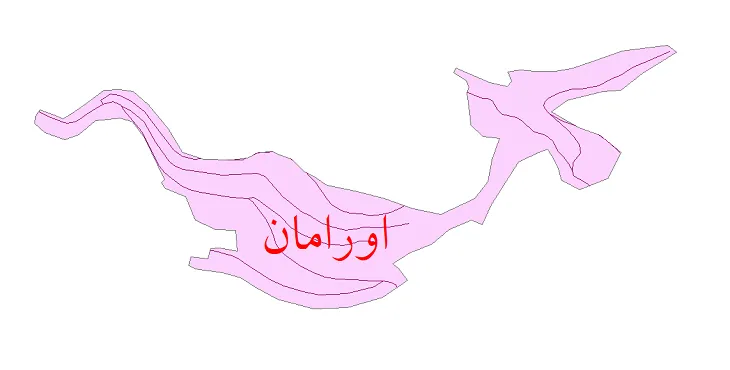 دانلود نقشه شیپ فایل شبکه معابر شهر اورامان