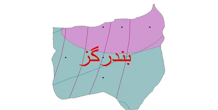 نقشه شیپ‌ فایل اقلیم‌شناسی شهرستان بندر گز + 7 لایه اقلیمی
