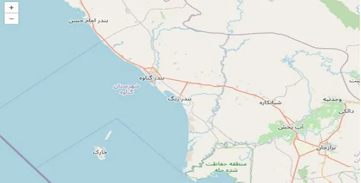 دانلود نقشه شهرستان گناوه + pdf با کیفیت بالا