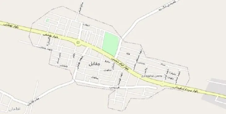 دانلود نقشه شهر چقابل + pdf با کیفیت بالا