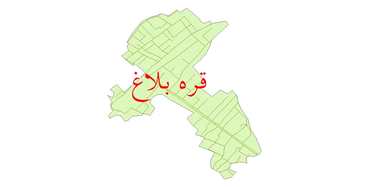 دانلود نقشه شیپ فایل شبکه معابر شهر قره بلاغ