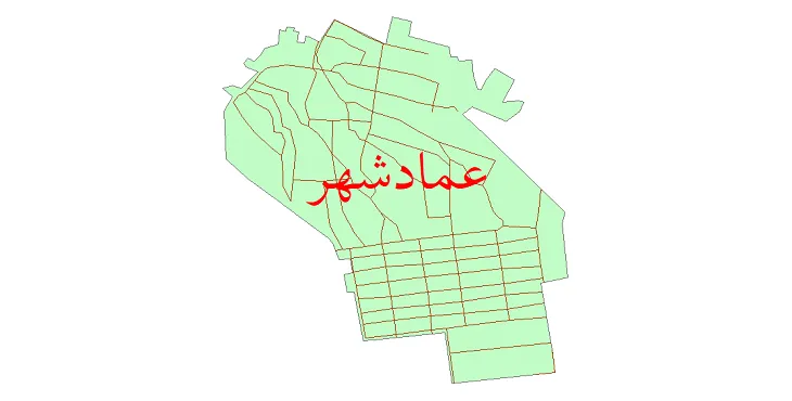 دانلود نقشه شیپ فایل شبکه معابر شهر عمادشهر