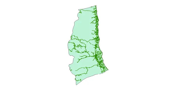 جدیدترین نقشه شیپ فایل راه های شهرستان تالش + PDF