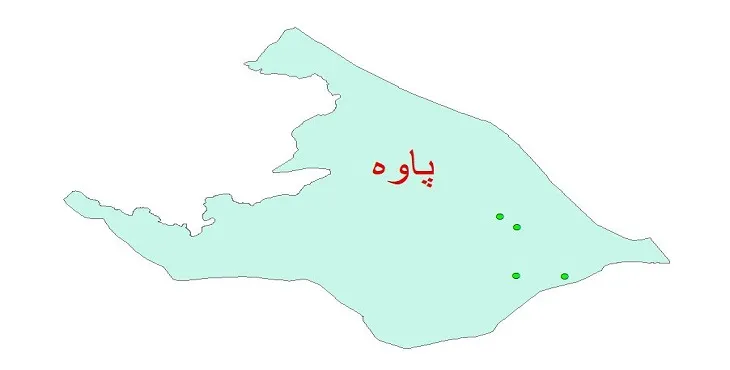 دانلود نقشه شیپ فایل کیفیت آب چاه های شهرستان پاوه