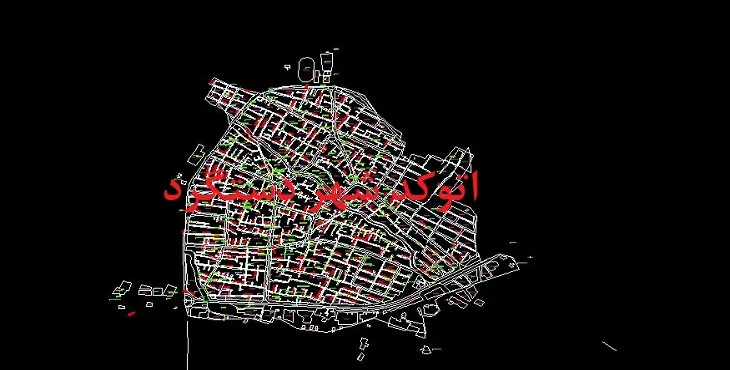 دانلود نقشه اتوکد شهر دستگرد