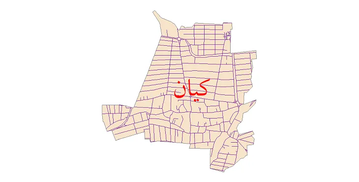 دانلود نقشه شیپ فایل شبکه معابر شهر کیان