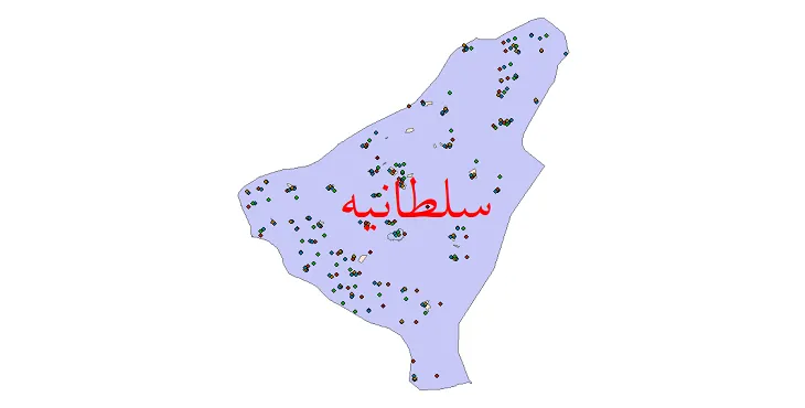 دانلود نقشه شیپ فایل جمعیت نقاط شهری و روستایی شهرستان سلطانیه از سال 1335 تا 1395