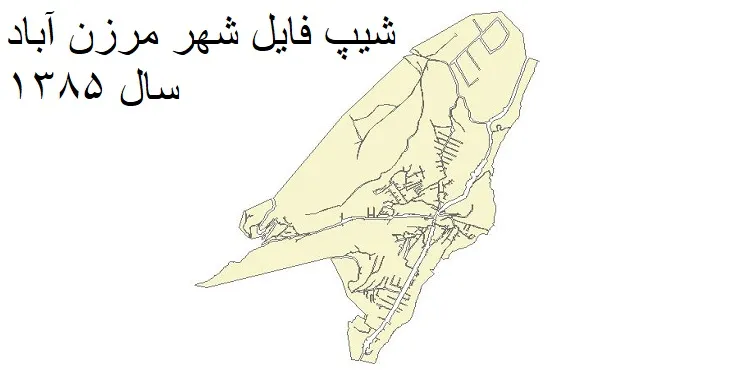 دانلود شیپ فایل بلوک آماری شهر مرزن آباد