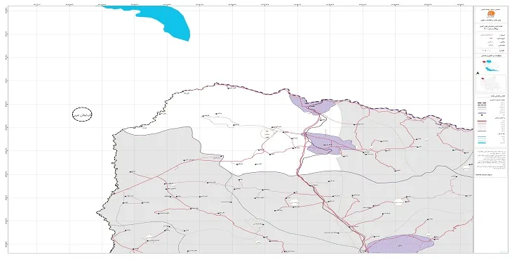 نقشه روستاهای شهرستان جلفا + کیفیت بالا
